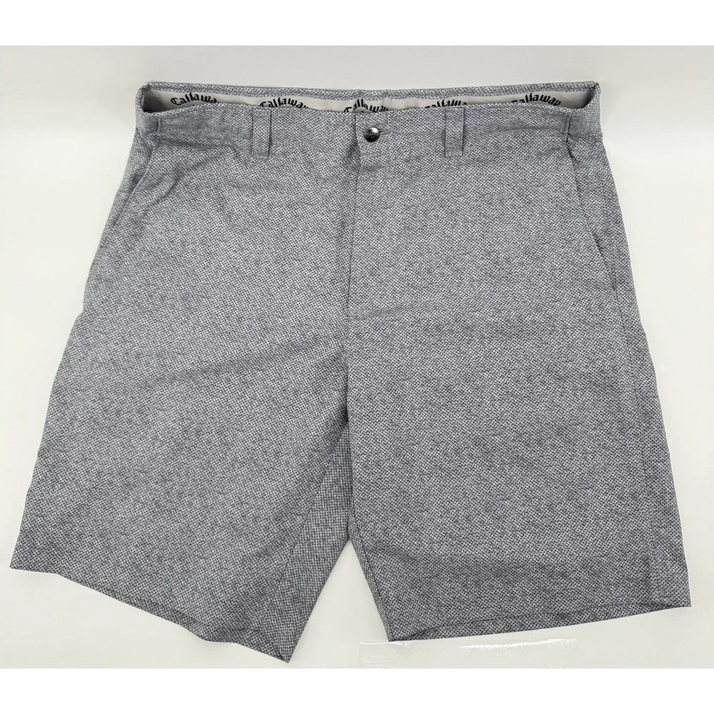 Lot Of 2 Callaway Golf Shorts Size 36 Blue Gray Opti-Dri Media Pocket